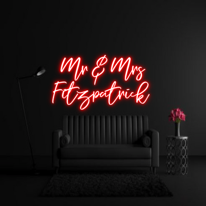 CREATE YOUR OWN WEDDING NEON SIGN Mr & Mrs
Fit...