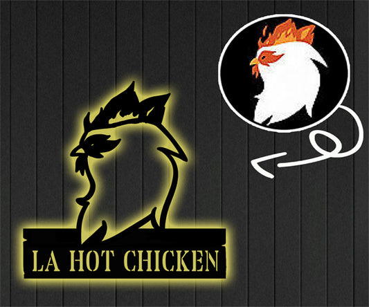 Custom Metal Sign, Personalized Logo Design Metal Signs LED Light