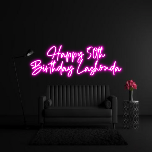 CREATE YOUR OWN WEDDING NEON SIGN Happy 50th
B...