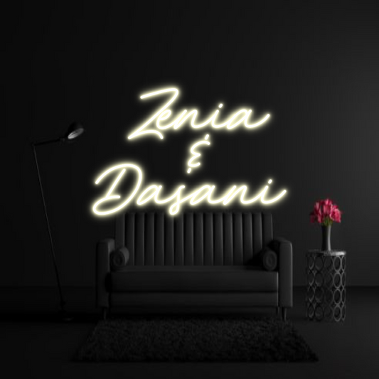 CREATE YOUR OWN WEDDING NEON SIGN  Zenia
 &
D...