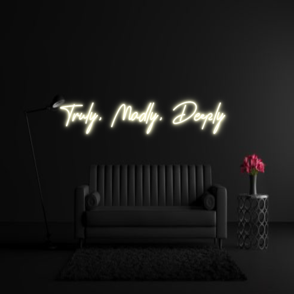 CREATE YOUR OWN WEDDING NEON SIGN Truly, Madly,...