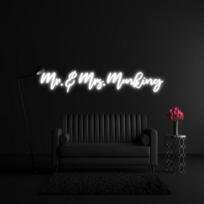CREATE YOUR OWN WEDDING NEON SIGN Mr. & Mrs. Me...