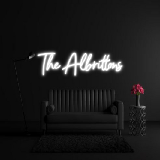 CREATE YOUR OWN WEDDING NEON SIGN The Albrittons