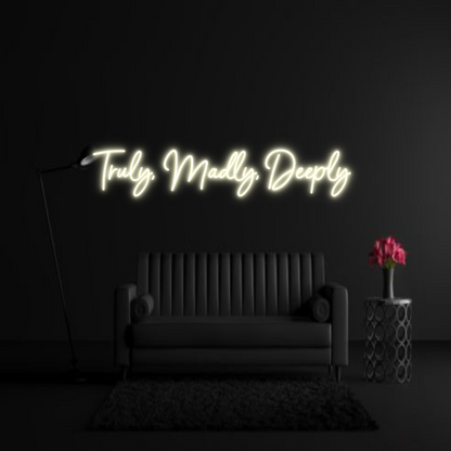 CREATE YOUR OWN WEDDING NEON SIGN Truly, Madly,...