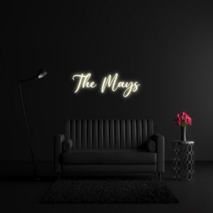 CREATE YOUR OWN WEDDING NEON SIGN The Mays