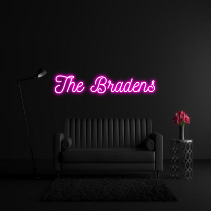 CREATE YOUR OWN WEDDING NEON SIGN The Bradens