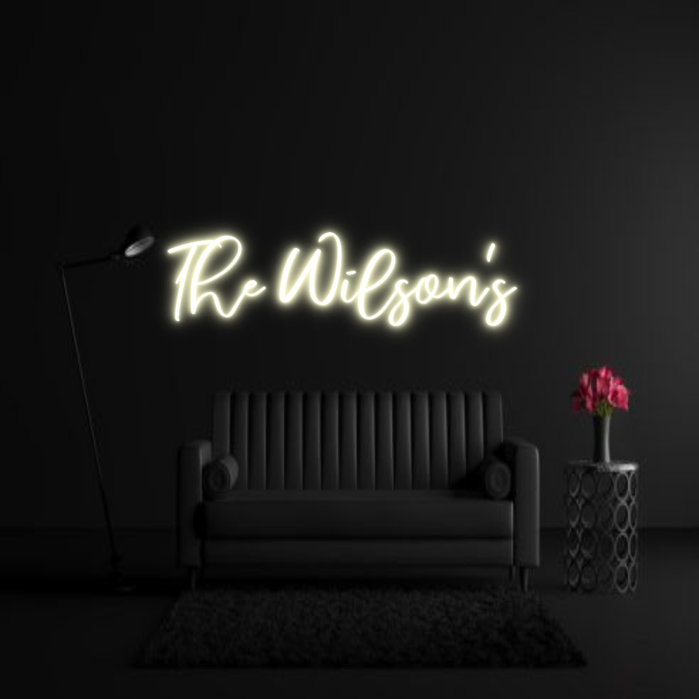 CREATE YOUR OWN WEDDING NEON SIGN The Wilson's