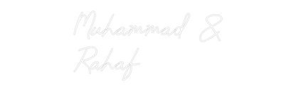 CREATE YOUR OWN WEDDING NEON SIGN Muhammad &
R...