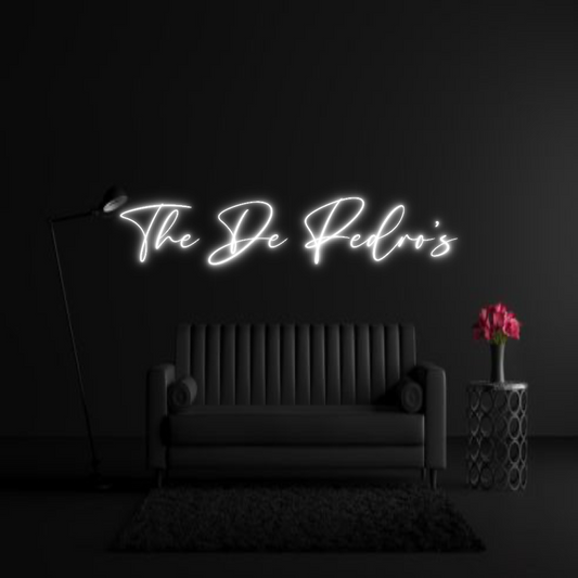 CREATE YOUR OWN WEDDING NEON SIGN The De Pedro’s