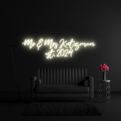 CREATE YOUR OWN WEDDING NEON SIGN Mr & Mrs Katz...