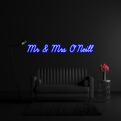 CREATE YOUR OWN WEDDING NEON SIGN Mr & Mrs O’Ne...