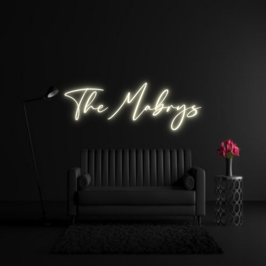 CREATE YOUR OWN WEDDING NEON SIGN The Mabrys
