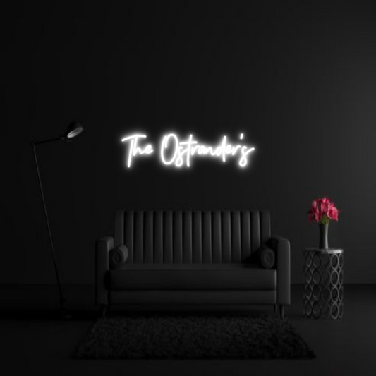 CREATE YOUR OWN WEDDING NEON SIGN The Ostrander's