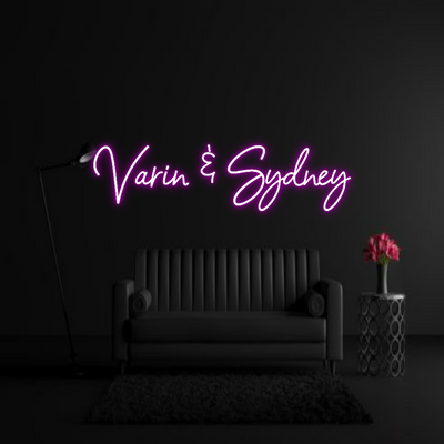 CREATE YOUR OWN WEDDING NEON SIGN Varin & Sydney