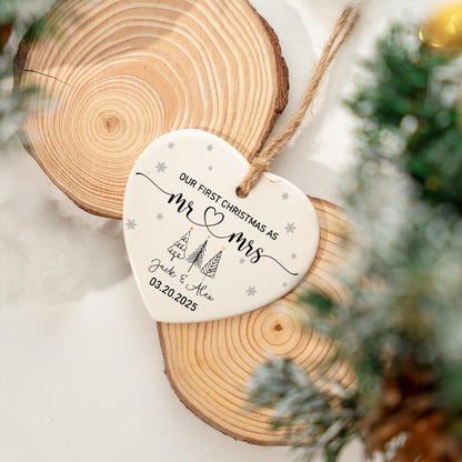 Our 1st Christmas Mr & Mrs Ornament
