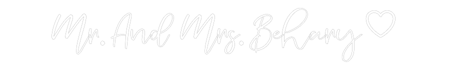 CREATE YOUR OWN WEDDING NEON SIGN Mr. And Mrs. ...