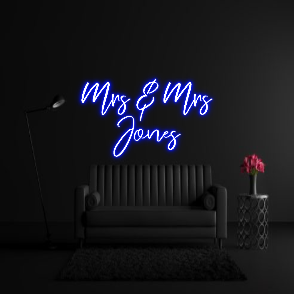 CREATE YOUR OWN WEDDING NEON SIGN Mrs & Mrs
Jo...