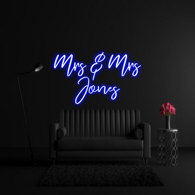 CREATE YOUR OWN WEDDING NEON SIGN Mrs & Mrs
Jo...