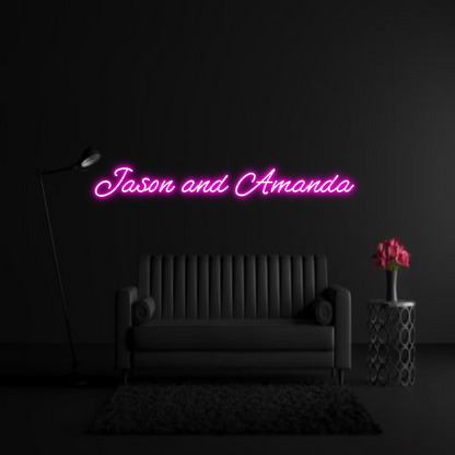 CREATE YOUR OWN WEDDING NEON SIGN Jason and Ama...