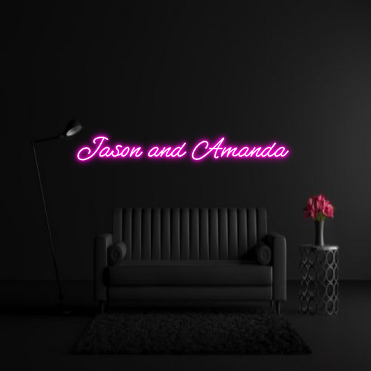 CREATE YOUR OWN WEDDING NEON SIGN Jason and Ama...