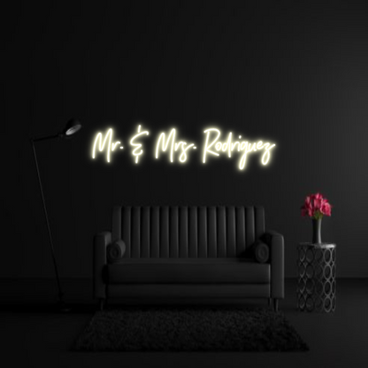 CREATE YOUR OWN WEDDING NEON SIGN Mr. & Mrs. Ro...