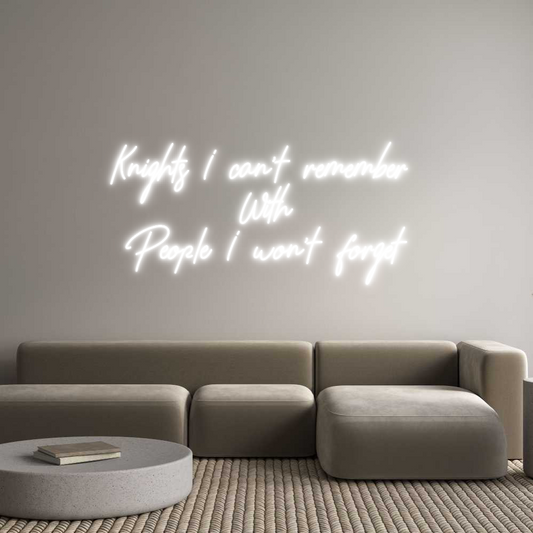 CREATE YOUR OWN CUSTOM NEON Knights I can...