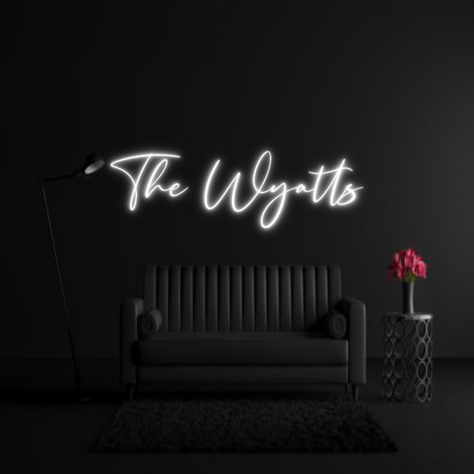 CREATE YOUR OWN WEDDING NEON SIGN The Wyatts