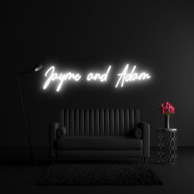 CREATE YOUR OWN WEDDING NEON SIGN Jayme and Adam