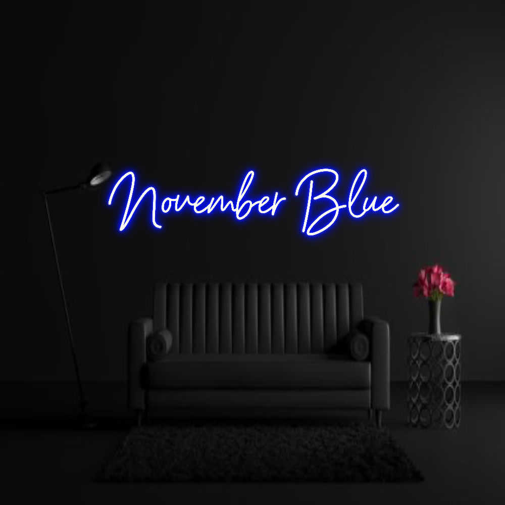 CREATE YOUR OWN WEDDING NEON SIGN November Blue