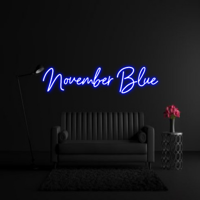 CREATE YOUR OWN WEDDING NEON SIGN November Blue