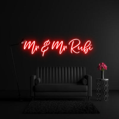 CREATE YOUR OWN WEDDING NEON SIGN Mr & Mr Rubi