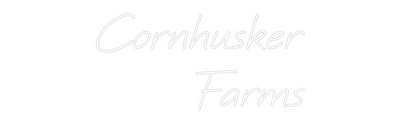 CREATE YOUR OWN CUSTOM NEON Cornhusker
F...