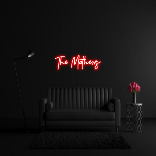 CREATE YOUR OWN WEDDING NEON SIGN The Mathews