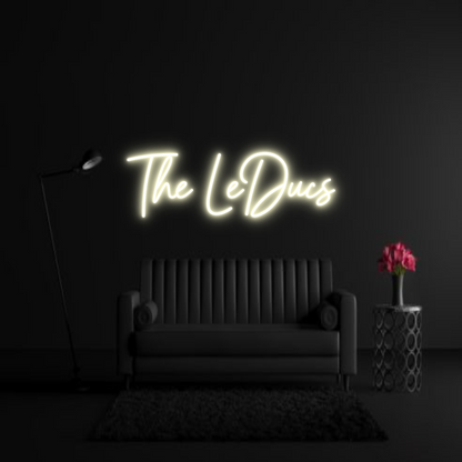 CREATE YOUR OWN WEDDING NEON SIGN The LeDucs