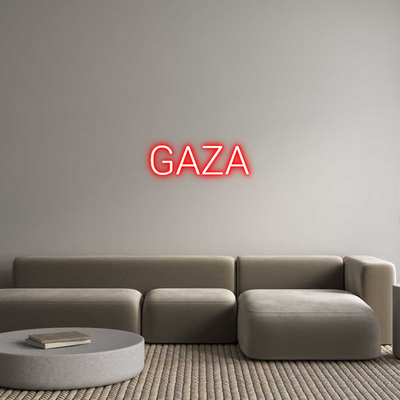 CREATE YOUR OWN CUSTOM NEON GAZA