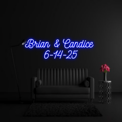 CREATE YOUR OWN WEDDING NEON SIGN Brian & Candi...