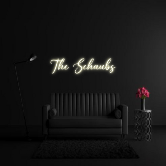 CREATE YOUR OWN WEDDING NEON SIGN The Schaubs