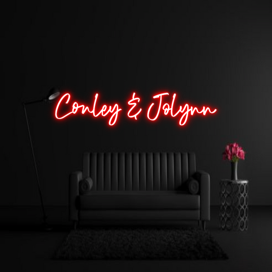 CREATE YOUR OWN WEDDING NEON SIGN Conley & Jolynn