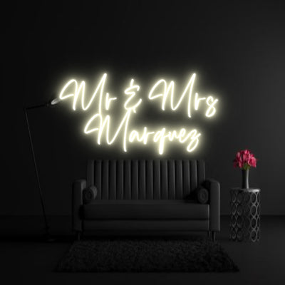 CREATE YOUR OWN WEDDING NEON SIGN Mr & Mrs 
Ma...