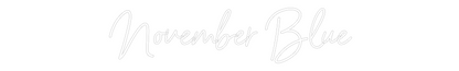 CREATE YOUR OWN WEDDING NEON SIGN November Blue