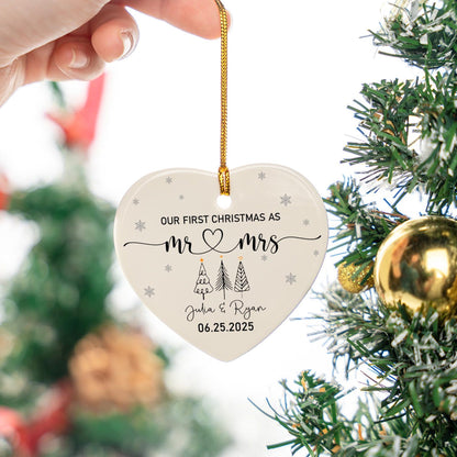 Our 1st Christmas Mr & Mrs Ornament