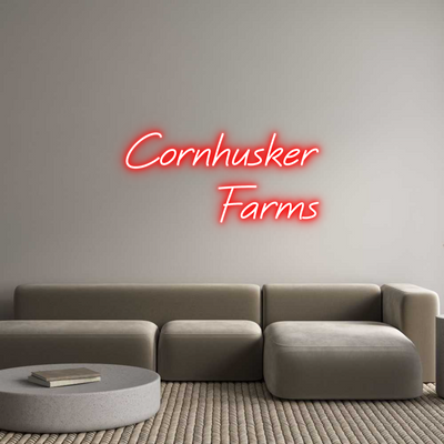 CREATE YOUR OWN CUSTOM NEON Cornhusker
F...