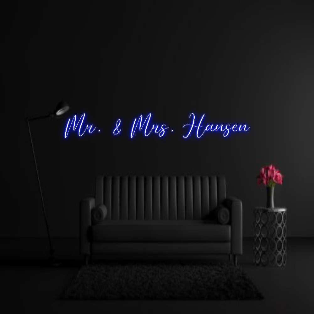 CREATE YOUR OWN WEDDING NEON SIGN Mr. & Mrs. Ha...