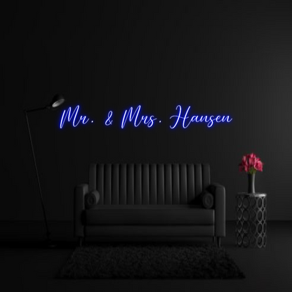CREATE YOUR OWN WEDDING NEON SIGN Mr. & Mrs. Ha...