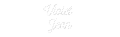 CREATE YOUR OWN WEDDING NEON SIGN Violet 
Jean