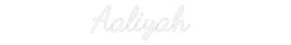 CREATE YOUR OWN WEDDING NEON SIGN Aaliyah