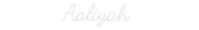 CREATE YOUR OWN WEDDING NEON SIGN Aaliyah