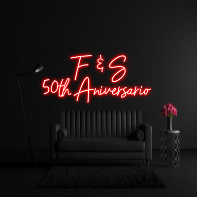 CREATE YOUR OWN WEDDING NEON SIGN F & S
50th A...