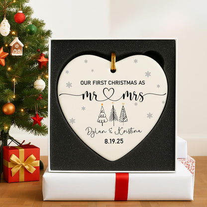 Our 1st Christmas Mr & Mrs Ornament