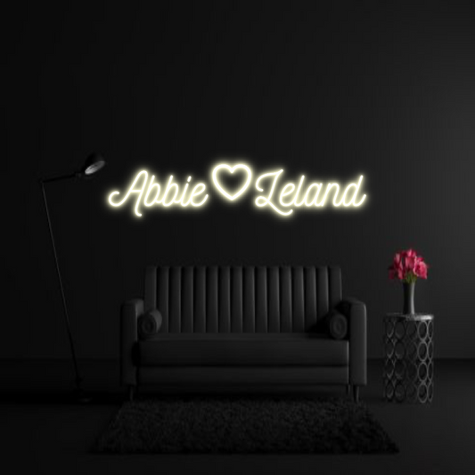 CREATE YOUR OWN WEDDING NEON SIGN AbbieLeland
